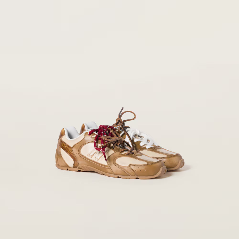 530 SL Runner – Deco’ Calf Leather & Suede Edition (Cinnamon / Travertine Gray) Women
