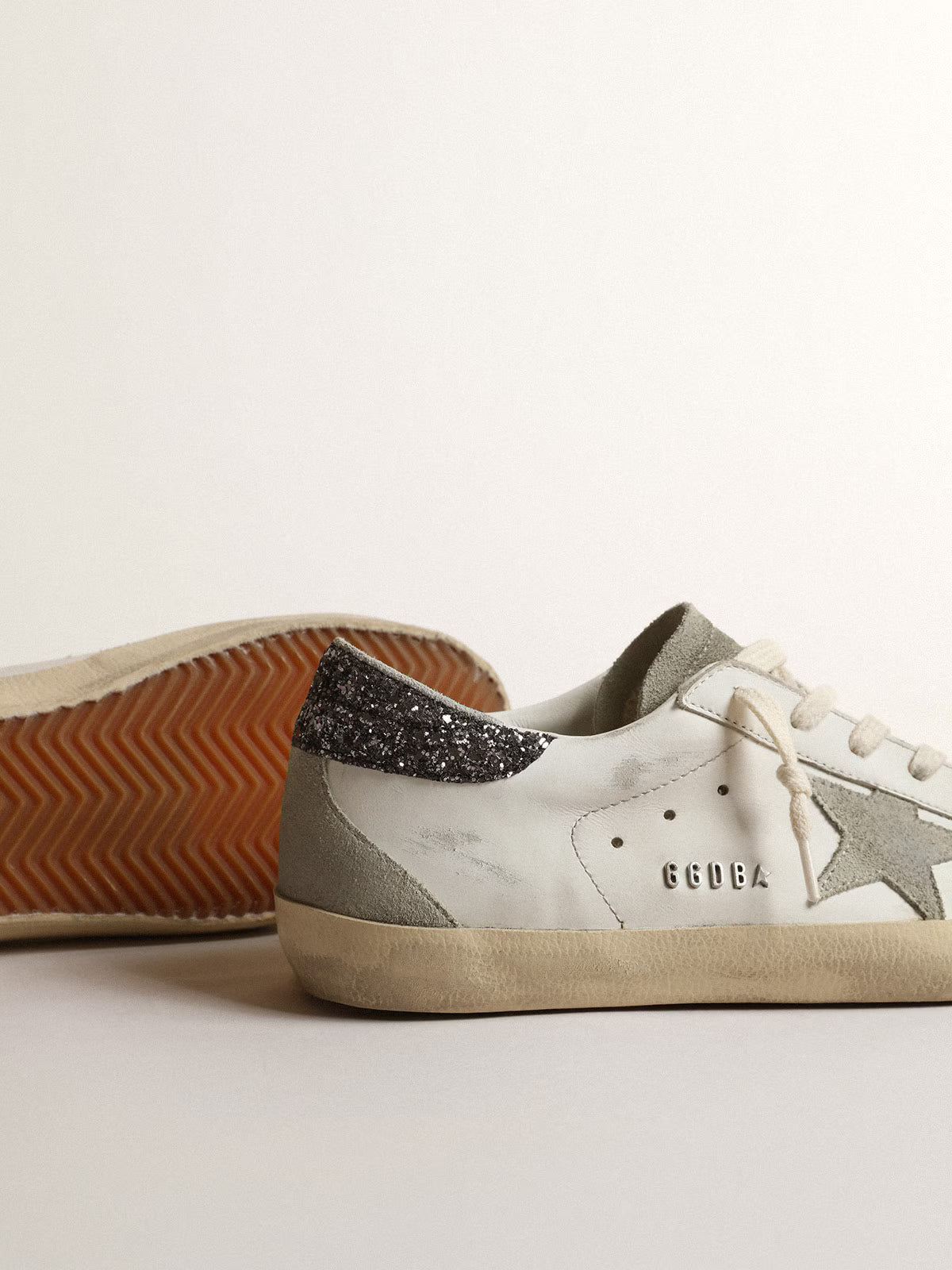 Low Baskets – Grey Star & Dark Glitter Heel Edition