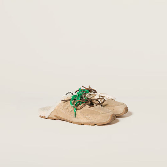 530 SL Mules – Bleached Leather & Shearling Edition (Écru) Women