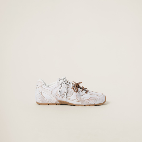NB x Miu Miu 530 SL White Leather Sneakers Women